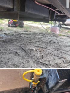 Yellow-handled propane shutoff and quick-connect hardware