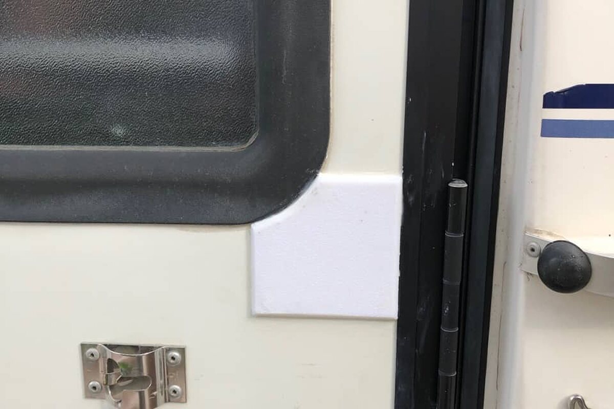 Entry Door Reinforcement/Repair for $6 — project photograph from The Handy Camper
