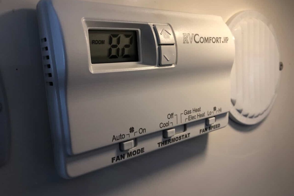 Full control of the A/C and heat (the hard way) — project photograph from The Handy Camper