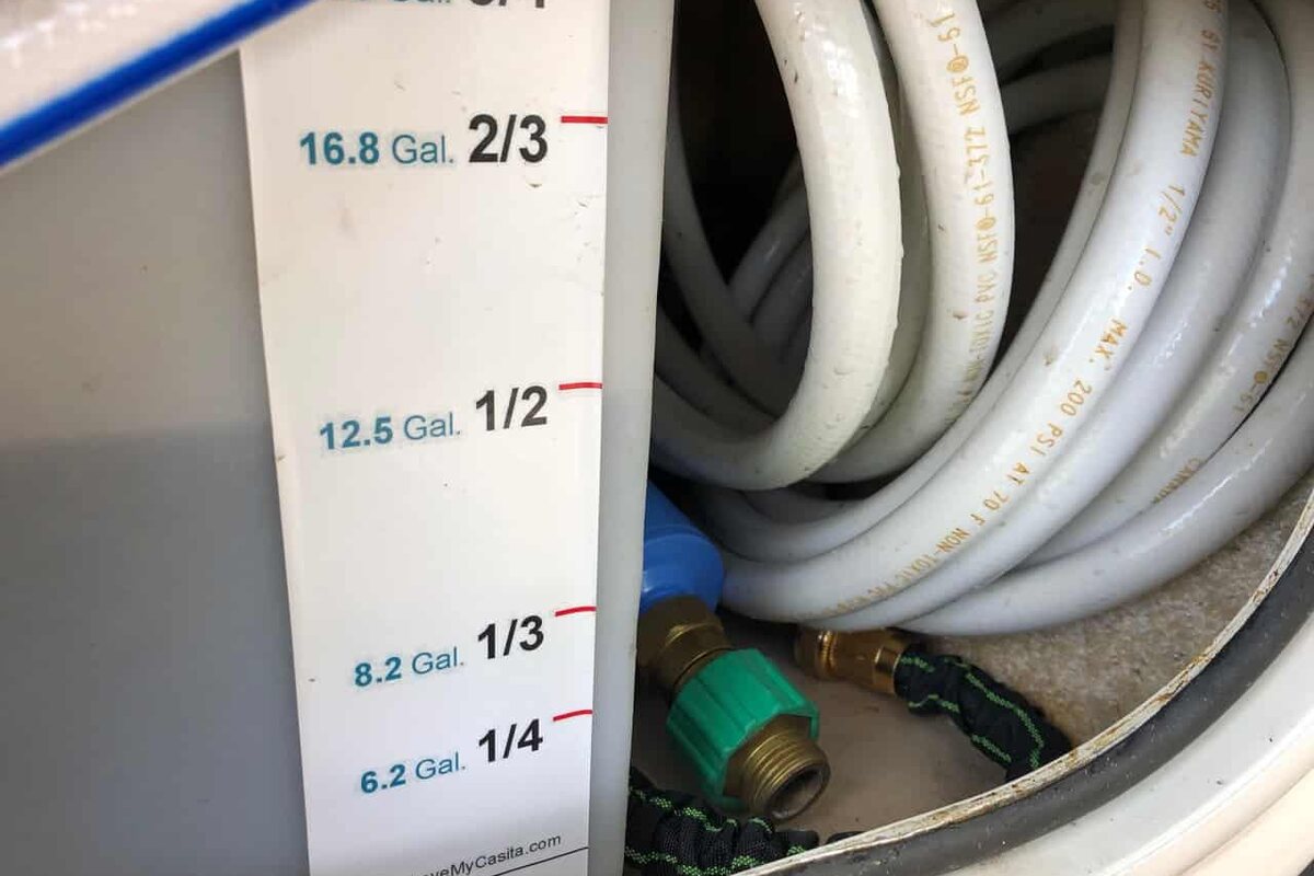 Water Tank Vent Modification — project photograph from The Handy Camper